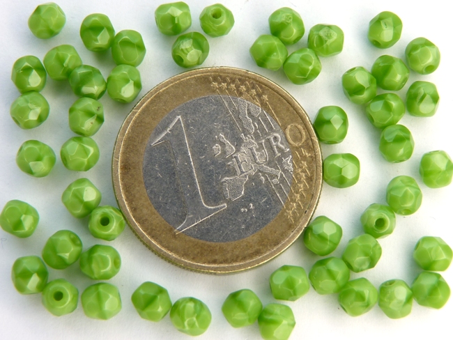 0100496 Green Silk facet 4 mm. 50 stuks-0
