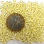 0130026 Zacht geel rond 4 mm. 150 Pc-0