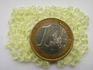 FP1-03-80110 Light Citrine Yellow Czech Glass Facet Firepolish 3mm