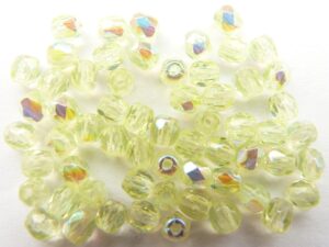 0130101 Citrine Yellow Geel facet met AB 3 mm.-0