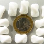 0140056 Chalk white gedraaide rechthoek..-0