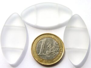 0140099 Mat Opal grote verdeler. 2 stuks-0