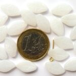 0140123 White Opal Bladvormig. 20 St.-0