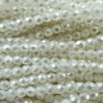 0140234 White Pearl Facet geslepen 4 mm. 50 stuks-0