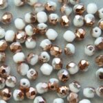 0140238 Chalk White Capri Gold Facet 4 mm. 40 st.-0