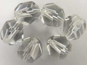 0150111 Crystal nuggets facet, 12 mm. 6 stuks-0