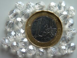 0150137 Crystal met hematiet glans facet 6 mm.-0