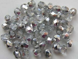 0150145 Crystal half Labrador facet 4 mm. 50 Pc.-0