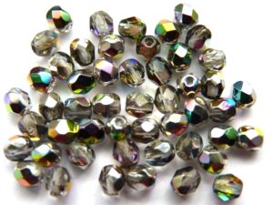 FP1-04-00030V Vitral Crystal Czech Glass Facet Firepolish 4mm