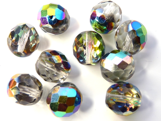 0150152 Crystal facet met Vitrail 10 mm.-0 0150152 Crystal facet met Vitrail 10 mm.-0
