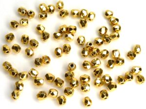 0150165 Aurum ( goud coated) facet 3 mm.-0