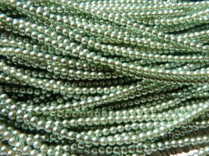 03-132-19001-70059 Shiny Light Green Glass Pearl 150 Pc.-0