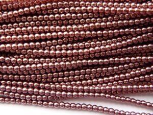 03-132-19001-70088 Shiny French Rose Glass Pearl 150 Pc.-0