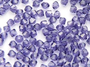 03-MC-20410 Bicones Tanzanite 50 Stuks-0