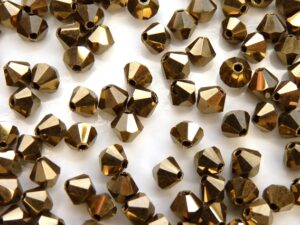 03-MC-23980-90215 Jet Gold Bronze bicones 3 mm