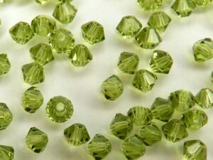 03-MC-50230 Bicones Olivine 3 mm, 50 Pc.-0