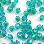 03-MC-60220-28701×2 Bicones Blue Zircon 2xAB 50 Pc.-0