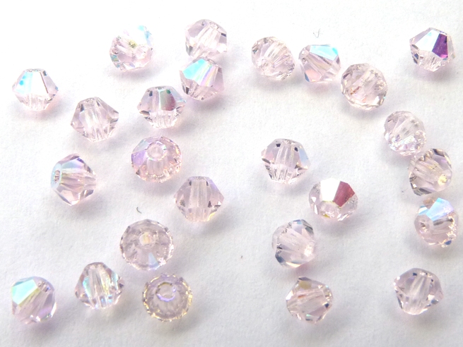 03-MC-70200-28701 Bicone Light Rose AB, 50 Pc.-2777