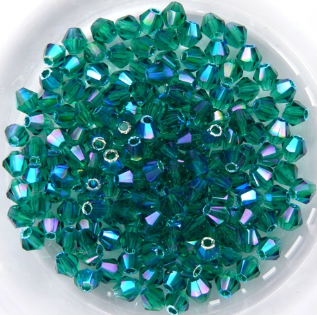 03-MC-50730-28701x2 Bicones Emerald 2xAB 50 Pc.-0 03-MC-50730-28701x2 Bicones Emerald 2xAB 50 Pc.-0