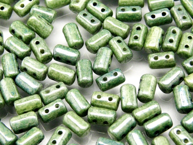 Rul-03000-14459 Opaque White Green Luster Rulla 10 gram-0