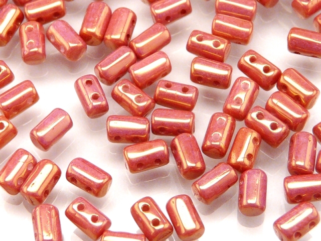 Rul-03000-14495 Opaque White Red Luster Rulla 10 gram-0 Rul-03000-14495 Opaque White Red Luster Rulla 10 gram-0