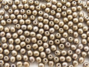 04-R-00030-01670 Silky Pewter round 4 mm. 100 Pc.-0