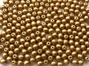 04-R-00030-01710 Silky Gold round 4 mm. 120 Pc.-0