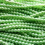 04-132-19001-70461 Shiny Light Olivine Glass Pearl. 120 St.-0