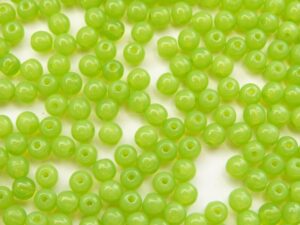 04-R-51010 Green Opal round 4 mm. 100 Pc.-0