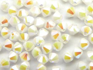 04-MC-03000-28701X2 Chalk White 2XAB bicones 4 mm