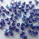 04-MC-20510-28701 Bicones Tanzanite AB 4 mm 50 Pc-0