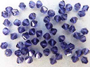 04-MC-20510 Bicones Tanzanite 4 mm. 50 Pc.-0