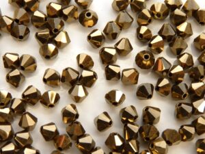 04-MC-23980-90215 Bicones Jet Gold Bronze 50 Pc.-0