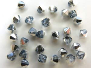04-MC-30020-27001 Bicone Light Sapphire Half Labrador 50 Pc.-0