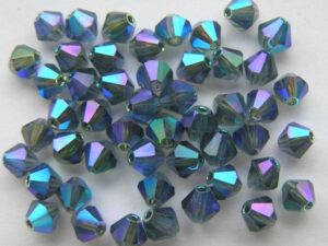 04-MC-30330-28701x2 Bicone, Montana 2X AB, 4 mm. 50 stuks-0