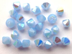 04-MC-31000-28701 Bicone Sky Blue Opal AB 4 mm 50 Pc-0