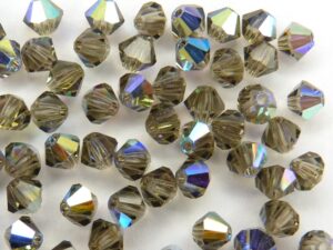 04-MC-40010-28701 Bicone, Light Black Diamond AB. 50 Pc.-0