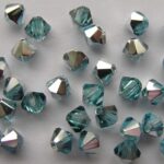 04-MC-60010-27001 Bicone, Aqua half labrador, 4 mm. 50 Pc.-0