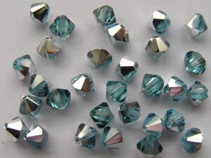 04-MC-60010-27001 Bicone, Aqua half labrador, 4 mm. 50 Pc.-0
