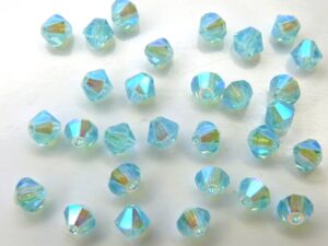 04-MC-60010-28701X2 Aquamarine 2XAB bicones 4 mm