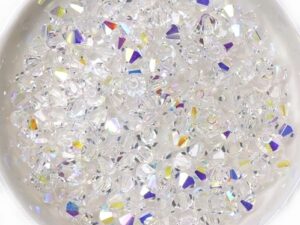 04-MC-00010-28701 Bicone, Crystal AB 4 mm. 50 Pc.-15253