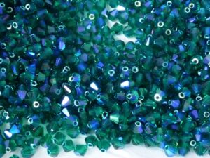 04-MC-50730-28701x2 Bicone Emerald 2X AB 50 Pc.-0