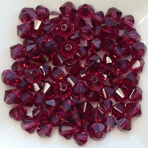 04-MC-70350 Bicones Fuchsia 4 mm. 50 Pc.-0