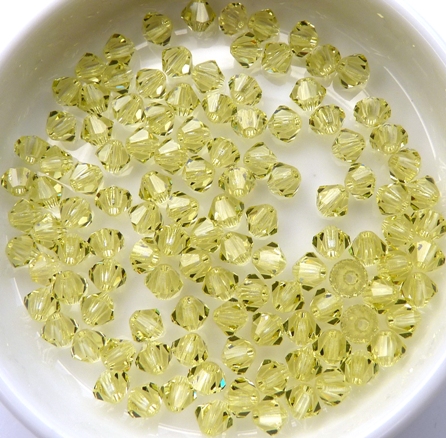 04-MC-80100 Bicones Jonquil 4 mm. 50 Pc.-0 04-MC-80100 Bicones Jonquil 4 mm. 50 Pc.-0