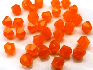 04-MC-81260 Orange Opal bicones 4 mm