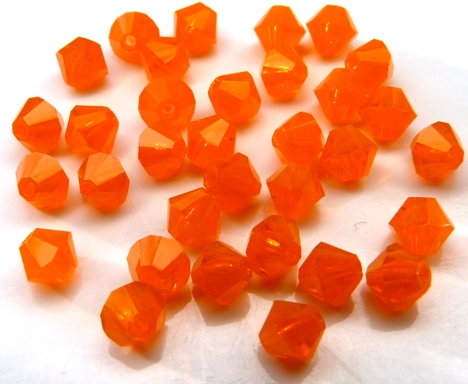 04-MC-81260 Orange Opal bicones 4 mm 04-MC-81260 Orange Opal bicones 4 mm