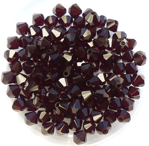 04-MC-90110 Bicone Garnet 50 stuks.-0 04-MC-90110 Bicone Garnet 50 stuks.-0