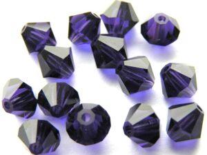 06-MC-20510 Bicones Tanzanite 6 mm. 24 Pc.-0