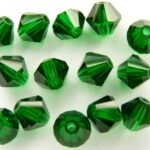 06-MC-50140 Bicones Smaragd ( Medium Emerald) 24 Pc.-0
