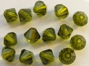 06-MC-50230 Bicones Olivine 6 mm. 24 Pc.-0